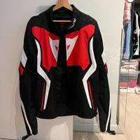 Giubbotto Moto in Tessuto Dainese rosso nero