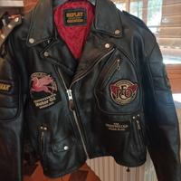 Giubbotto vero cuoio originale replay on the road