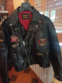 Giubbotto vero cuoio originale replay on the road