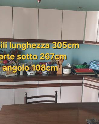 Cucina componibile grande DEL TONGO anni '80