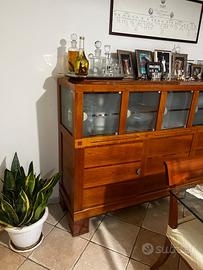 Madia Abacus in legno massello di ciliegio di Leon