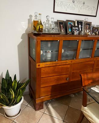 Madia Abacus in legno massello di ciliegio di Leon