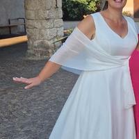 Abito da sposa curvy 54/56 linea A