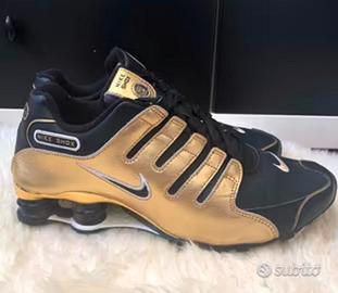 Nike shox black gold 8,5 25,5cm tg40