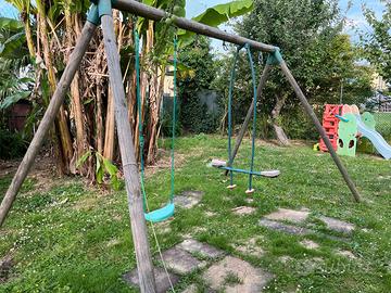 Altalena da giardino in legno