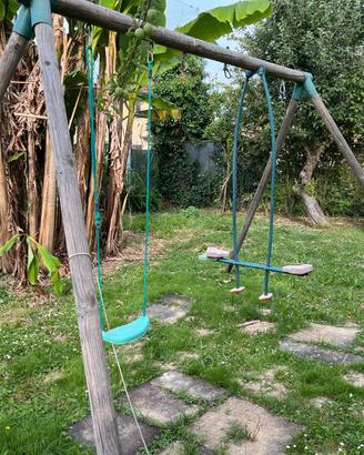 Altalena da giardino in legno