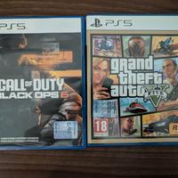 GTA 5 e Call of Duty: Black Ops 6 (Ps5)