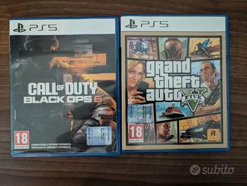 GTA 5 e Call of Duty: Black Ops 6 (Ps5)