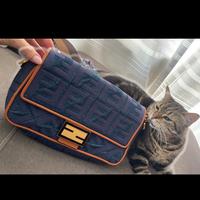 FENDI borsa baguette in denim
