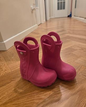Stivaletti pioggia bambina Crocs 22-23 usati poco
