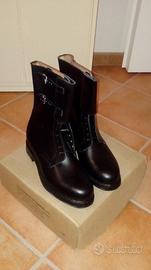 Anfibi militari originali in vera pelle nuovi n.49