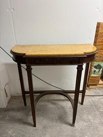 Consolle antica/vintage con piano in marmo