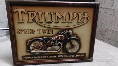 Quadro 3D Vintage Triumph "Speed Twin"
