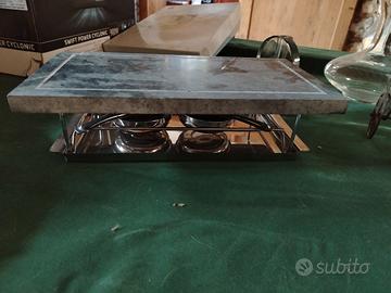 grill da tavola in pietra ollare