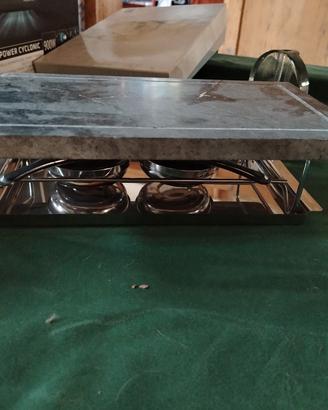 grill da tavola in pietra ollare