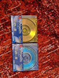 10 mini CD-ROM Verbatim CD-R da 21min / 185Mb