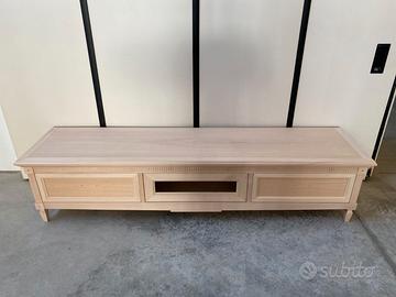 Mobile base madia porta TV soggiorno legno grezzo
