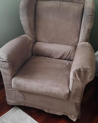 Poltrona in microfibra sfoderabile 