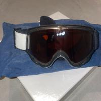 Maschera sci/snowboard lente arancione