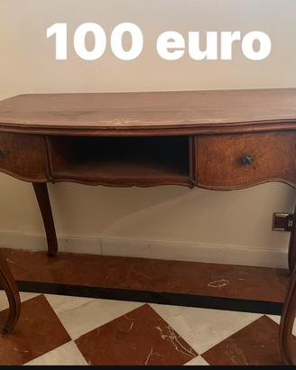Scrittoio consolle antico  vintage in legno