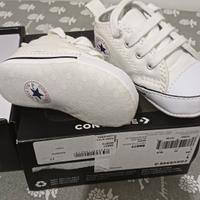 converse first star bambina tela bianca usato 17