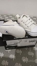 converse first star bambina tela bianca usato 17