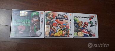 lotto 3 giochi per Nintendo 3ds Smash, Mario luigi