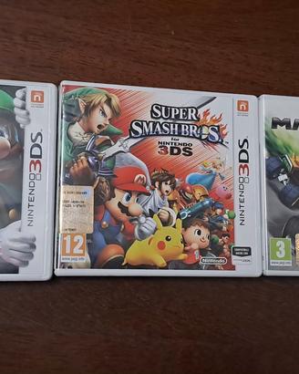 lotto 3 giochi per Nintendo 3ds Smash, Mario luigi