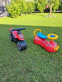 Moto e coccinella a spinta