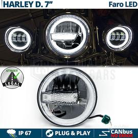 FARO LED DRL 7'' Moto HARLEY DAVIDSON Luce Bianca