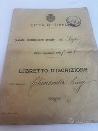 Antica pagella 1907