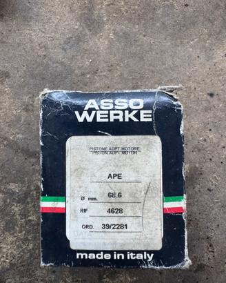 Pistone asso werke 68.6 piaggio ape