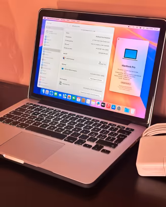 Macbook Pro 13" 256gb CONS. DOMIC. A MANO