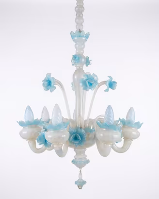 Lampadario Murano Anni 50 Antico 6 Bracci Vintage
