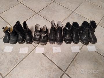 Stivaletti neri Chicco bimba vari numeri da 22 a31