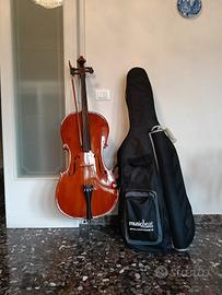 Violoncello 4/4 Palatino con custodia semirigida –