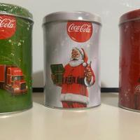 set di contenitori di latta natalizi da collezione