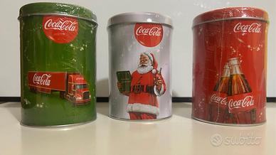 set di contenitori di latta natalizi da collezione