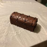 Bauletto portagioie in legno vintage