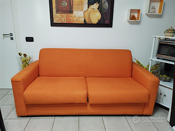 Divano letto 2 posti Dalmi in tessuto