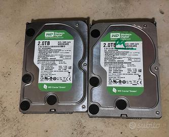 2 Hard Disk SATA 3.5 Western Digital da 2TB