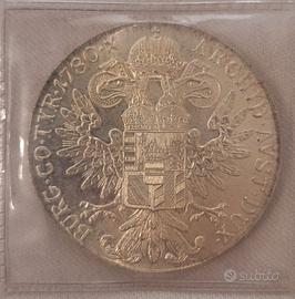Tallero Maria Teresa 1780 argento 835