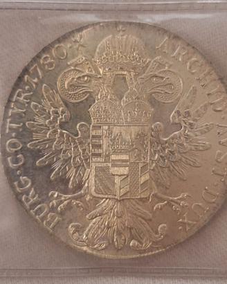 Tallero Maria Teresa 1780 argento 835