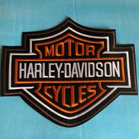 Toppa patch Harley Davidson grande cm 26, arancio