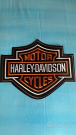 Toppa patch Harley Davidson grande cm 26, arancio