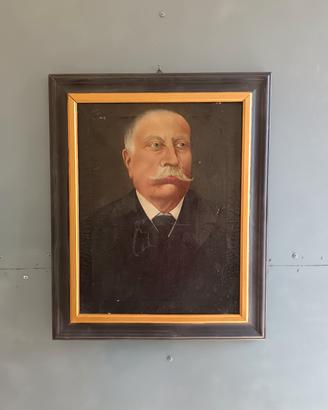 RITRATTO OLIO SU TELA FINE '800 