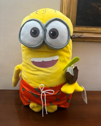 Peluche Minion con drink 60cm nuovo con cartellino