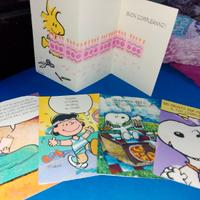 5 Biglietti Auguri Compleanno Snoopy PEANUTS