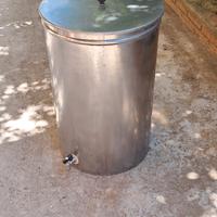 fusto acciaio inox 95 lt