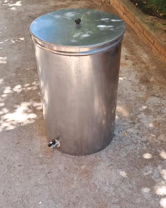 fusto acciaio inox 95 lt